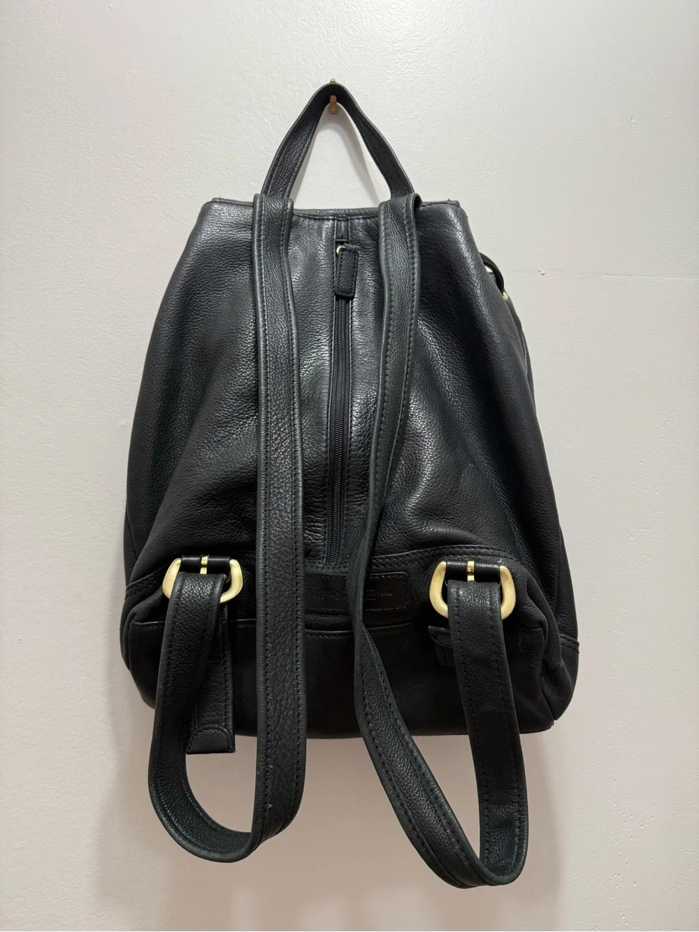 Fossil VTG 1950s pebbled leather backpack in black